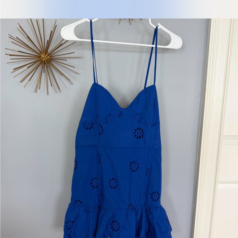 Blue Spaghetti Strap Dress